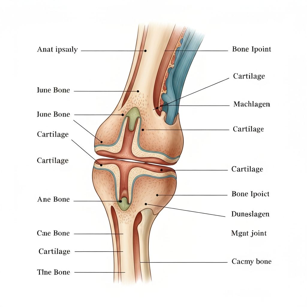 Detailed illustration of joint anatomy and structure